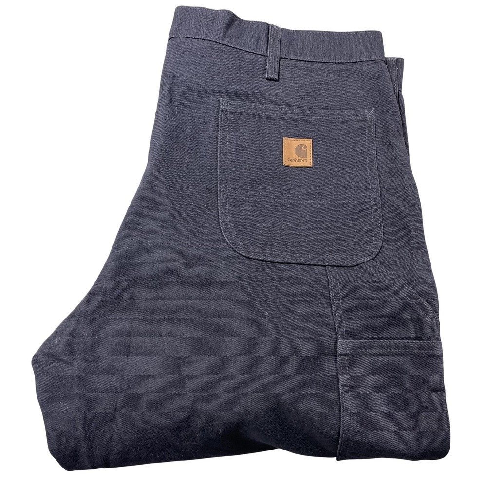 Carhartt Pants Mens 40x32‎ Blue Relaxed Fit Canvas Carpenter Workwear Utility